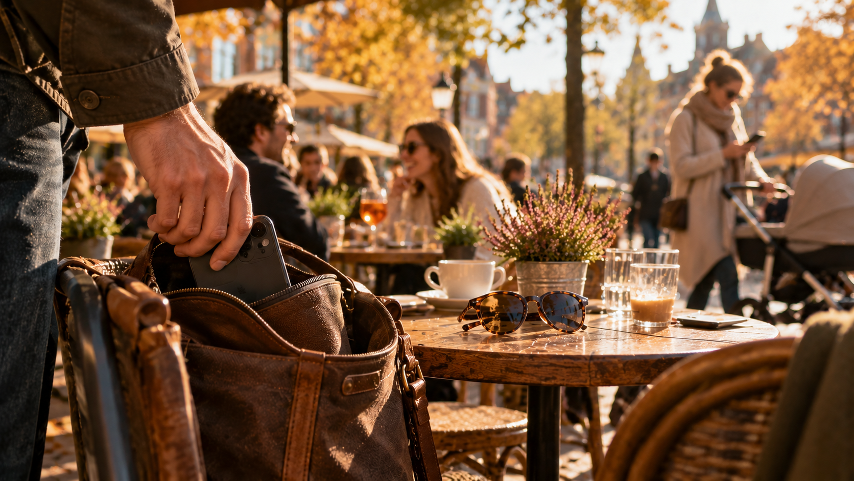 Op_het_terras_in_de_tas_kinderwagen